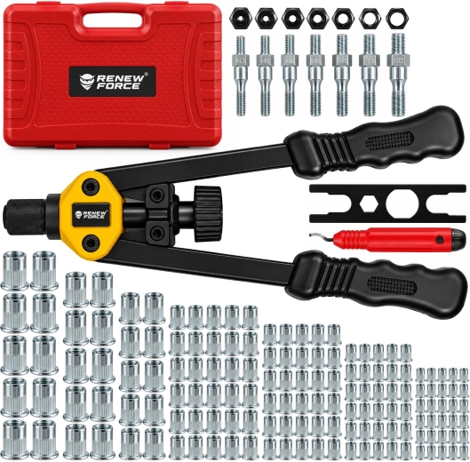 Clește manual cu pârghie pentru nituri filetate Renew Force M3–M12