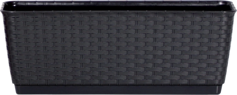 Jardinieră cu tavă Ratolla P antracit