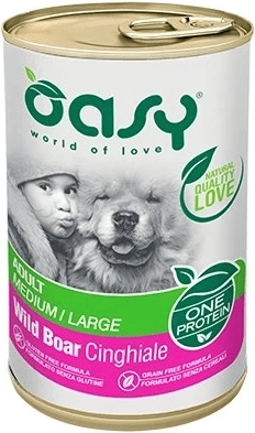 Oasy One Protein Adult Medium/Large pate de mistreț 400 g