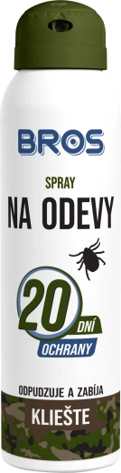 Bros spray pentru îmbrăcăminte împotriva căpușelor 90 ml