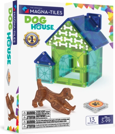 MAGNA-TILES set de construcție magnetic – cușcă pentru câine (13 piese)