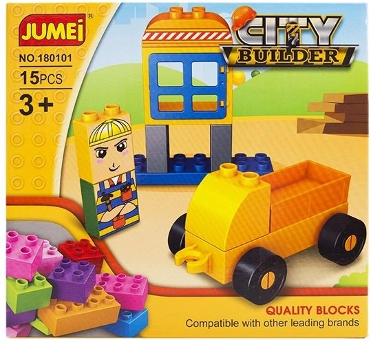 Set de construcție Jumei City builder oraș – construcție 15 piese 20 × 19 cm - 1 bucată