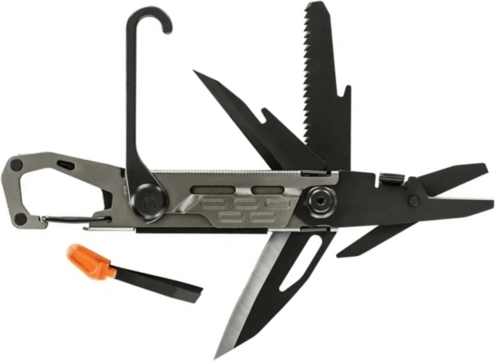 Gerber Stakeout graphite – unealtă multifuncțională de camping (11 funcții)