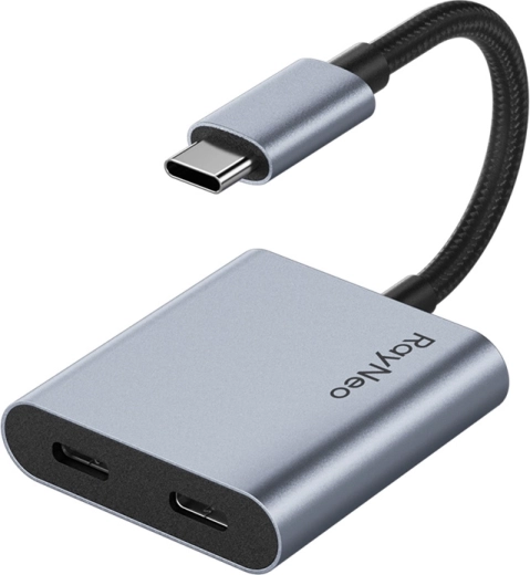 Adaptor USB‑C de încărcare pentru ochelari inteligenți RAYNEO AR, 4K 60 Hz, Power Delivery 100 W
