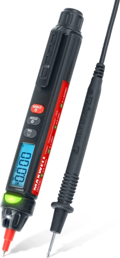 Multimetru digital de buzunar True RMS cu detectare fără contact a tensiunii