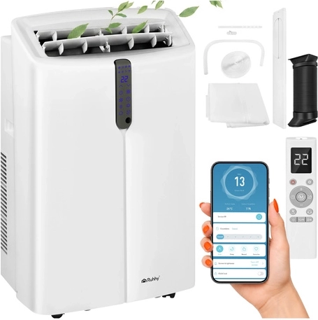 Aparat de aer condiționat portabil Ruhhy 3,5 kW Wi‑Fi 4 în 1 (răcire/încălzire/dezumidificare/ventilație) 12000 BTU