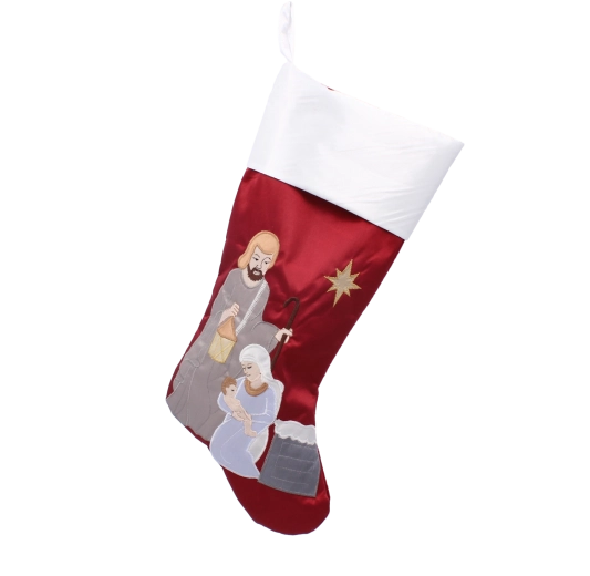 Ciorap de Crăciun Sfânta Familie – decorațiune pentru cadouri