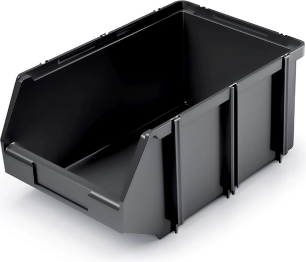 Cutie de depozitare din plastic Click Box 1 l, neagră