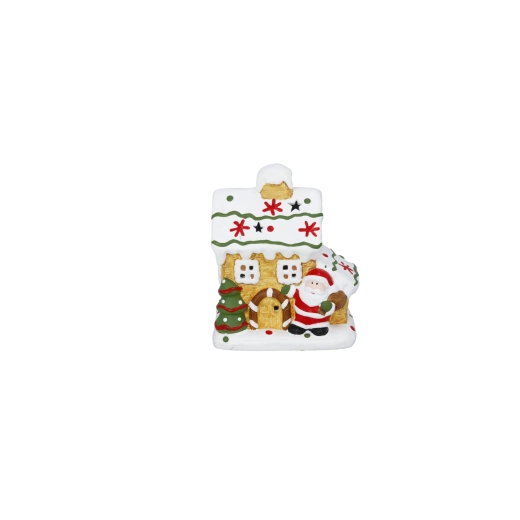 Decorațiune de Crăciun cu căsuță din turtă dulce și iluminare LED