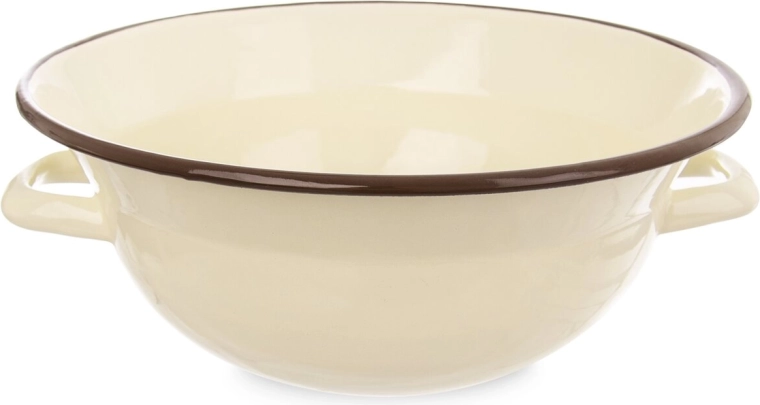 Bol de bucătărie emailat BROWN, 26 cm, 2,5 l