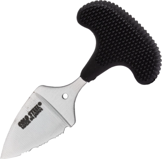 Pumnal mini tip push COLD STEEL Mini Pal, 2,5 cm, negru, Kray-Ex, teacă Secure-Ex