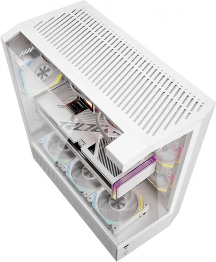 Trei laturi din sticlă securizată și efect ARGB