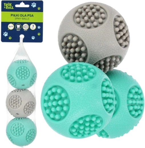 Set de mingi pentru câine 3 buc