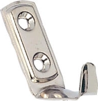 Cârlig mic pentru mobilier 25 × 40 mm, nichel, set 20 buc