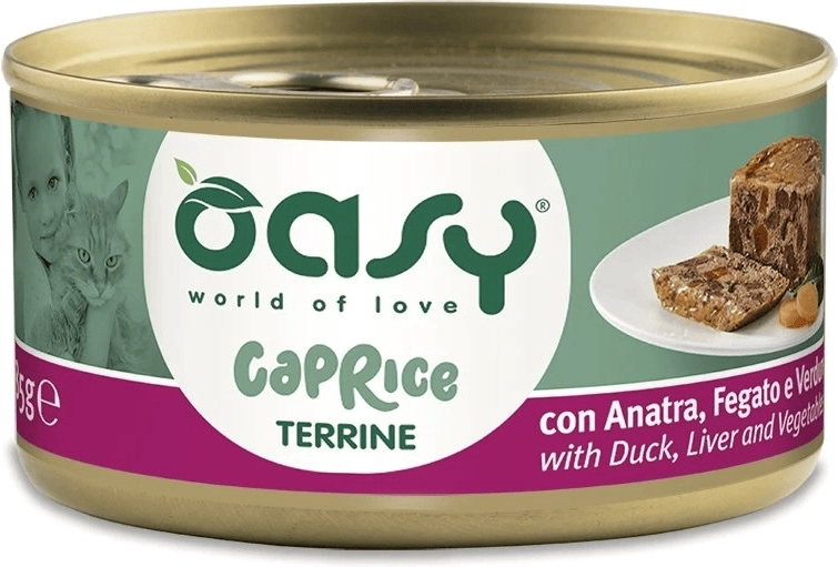 Oasy Caprice terină cu rață și legume 85 g