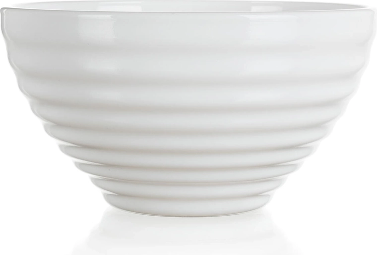 Bol din sticlă 13 cm HARENA alb