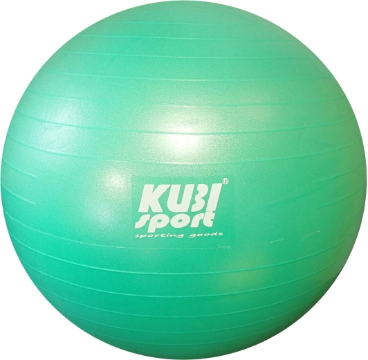 Minge de gimnastică Kubisport verde 75 cm până la 150 kg