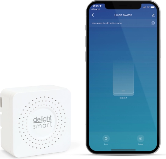 Buton kinetic ascuns Delight Smart pentru casă inteligentă
