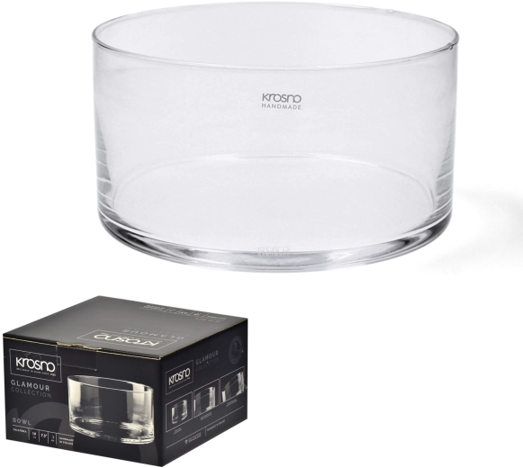 Bol din sticlă pentru salată Krosno Glamour 19 cm