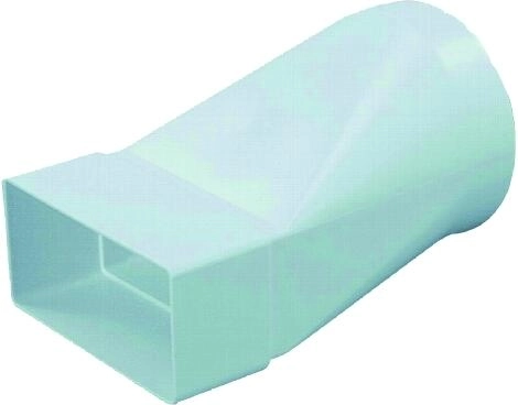 Piesă de tranziție 104/110 × 55 mm pentru canal de ventilație rotund și plat