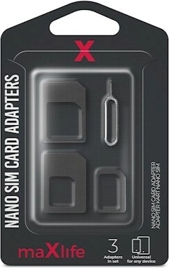 Set Maxlife de adaptoare pentru Nano SIM