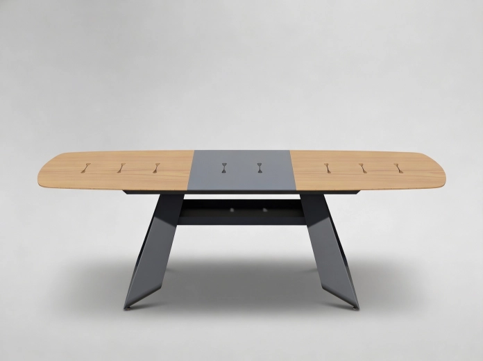 Masă de grădină din aluminiu THOMPSON, extensibilă 180–240 × 90 × 78 cm, gri