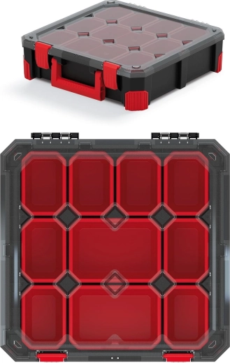 Organizator Titan cu 10 compartimente 390 × 390 × 110 mm