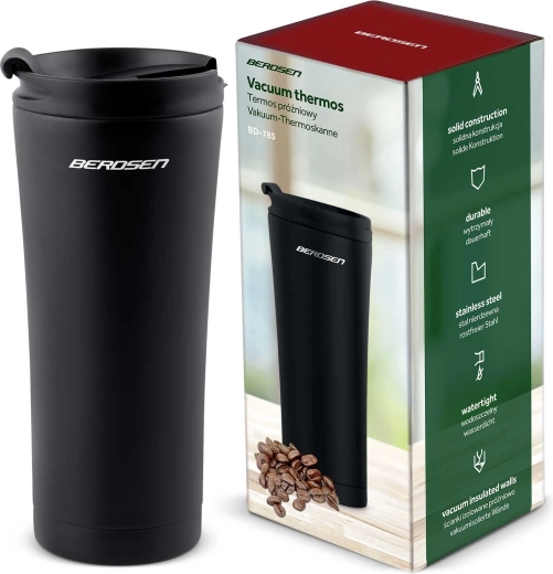 Cană termică BERDSEN 470 ml negru