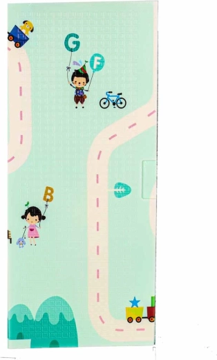 Design dublă față: panda și drumuri