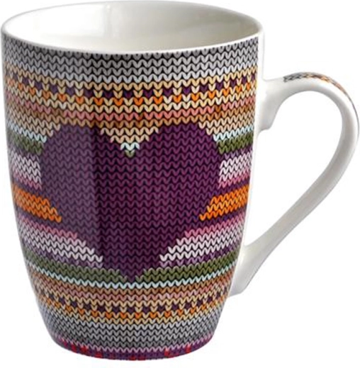 Cană din ceramică cu model tricotat 350 ml