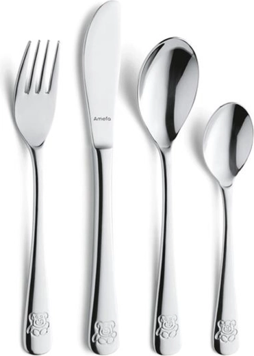 Set de tacâmuri pentru copii Amefa Ursuleț 4 piese