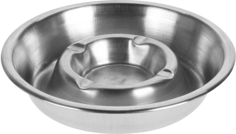 Scrumiere de masă din oțel inoxidabil 13 cm