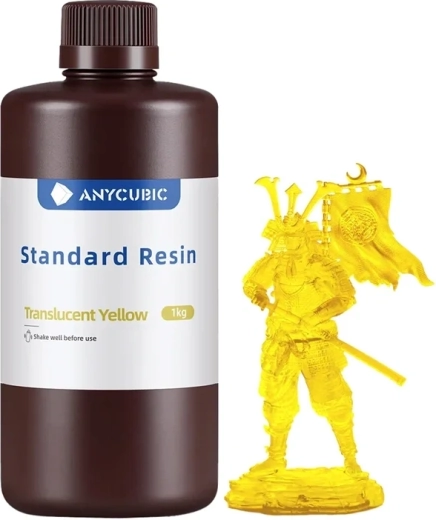 Anycubic Standard Resin transparentă galbenă