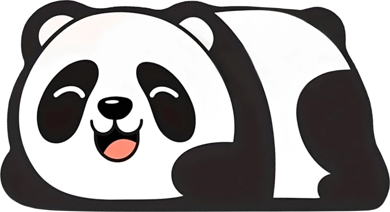 Design cu panda, pe care îl vor îndrăgi copiii și adulții