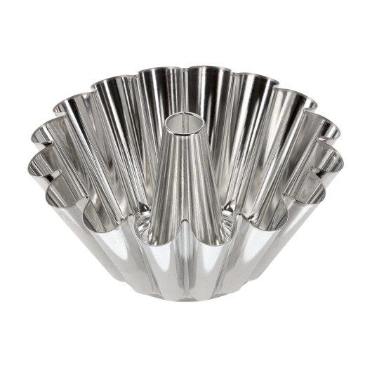 Formă pentru guguluf cu tub central 23 cm din tablă cositorită