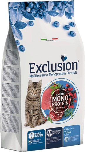 Exclusion granule pentru pisici adulte cu ton 1,5 kg