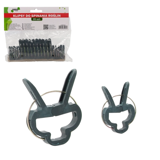 Set de 20 cleme de grădină pentru plante 4,5 × 2,8 × 0,6 cm