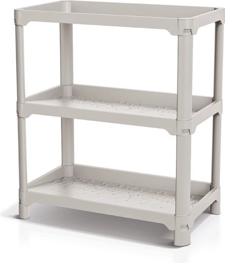 Raft pentru pantofi NUBBY RACK, maro deschis