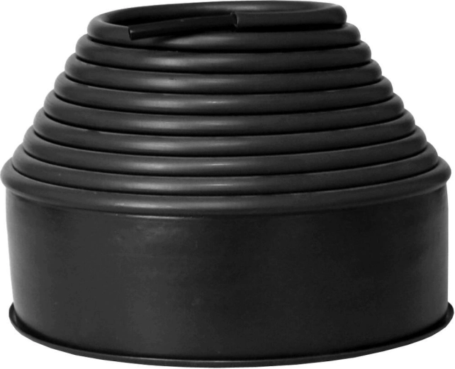 Bordură de gazon din plastic JACOB 10 × 600 cm, negru