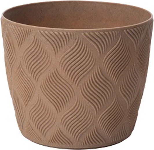 Ghiveci Flow Petit Eco Wood 23 cm lemn natural