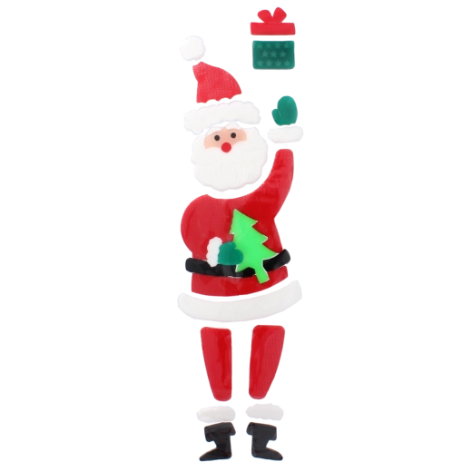 Moș Crăciun fermecător pe fereastră în câteva clipe