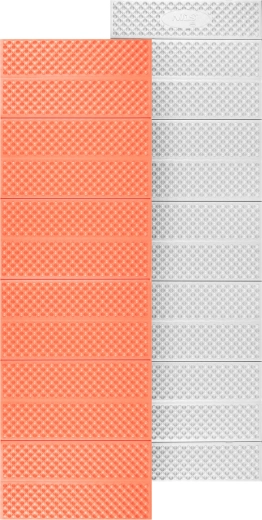 Saltea pliabilă din spumă cu strat reflectorizant din aluminiu, portocaliu