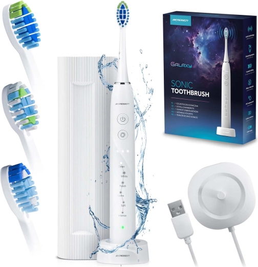 Periuță de dinți sonică Berdsen Galaxy albă
