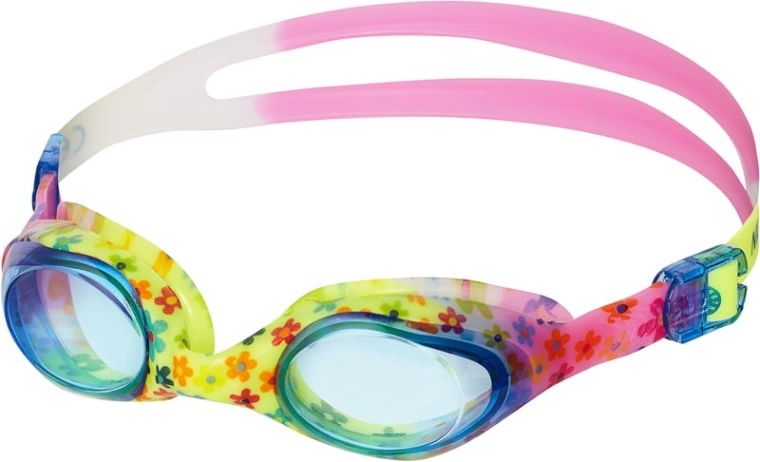 Ochelari de înot pentru copii NILS Aqua NQG170FAF cu model floral, albaștri