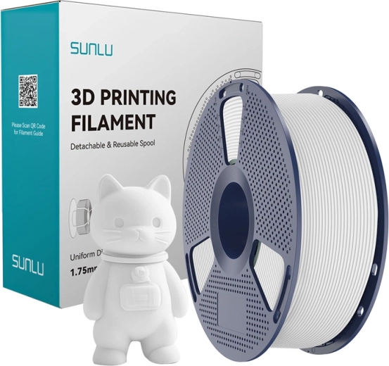 Filament Sunlu PLA Matte alb