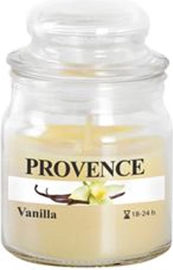 Lumânare în pahar cu capac, vanilie, 70 g