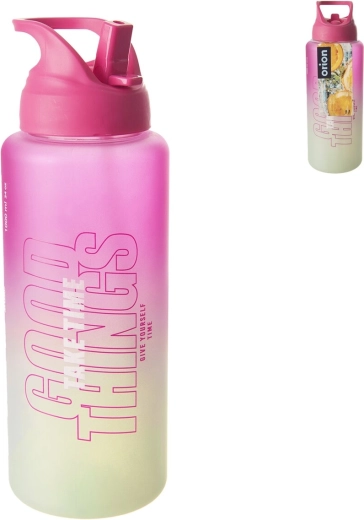 Sticlă din tritan Moly 1 l roz-verde