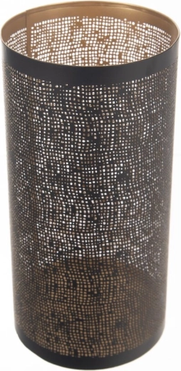 Sfeșnic metalic negru-auriu 30 cm