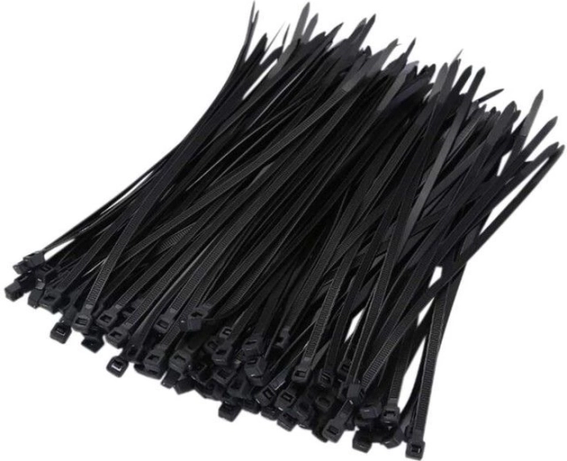 Coliere de cablu autoblocante 3,6 × 120 mm, negre (100 buc.)