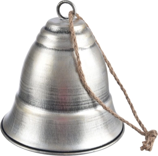 Clopoțel metalic suspendat, maro antichizat, 19 cm